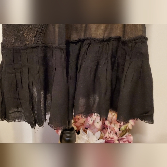 Free People Black Sleeveless Casual Dress With Open Diamond Back, Size M - Picture 6 of 9